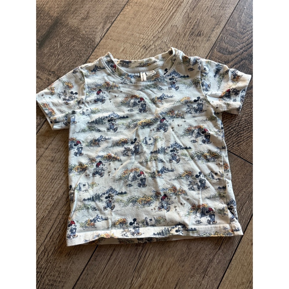 Disney‎ Janie and Jack Mickey Mouse Camping T Shirt Kids 2T